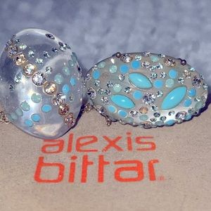 ALEXIS BITTAR RING & NECKLACE MATCHING SZ8 GREAT  CONDITION NECKLACE 16”